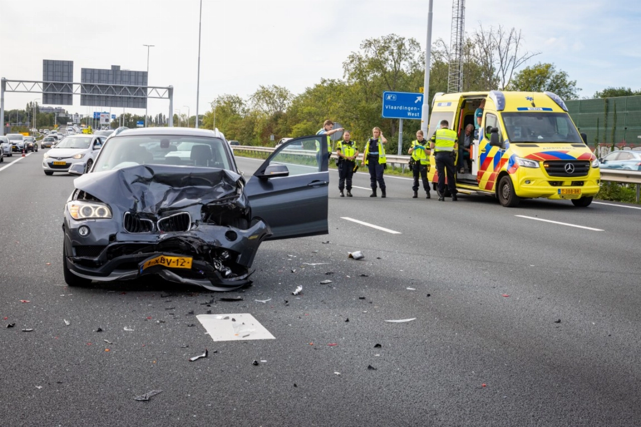 Ravage op A20 na aanrijding