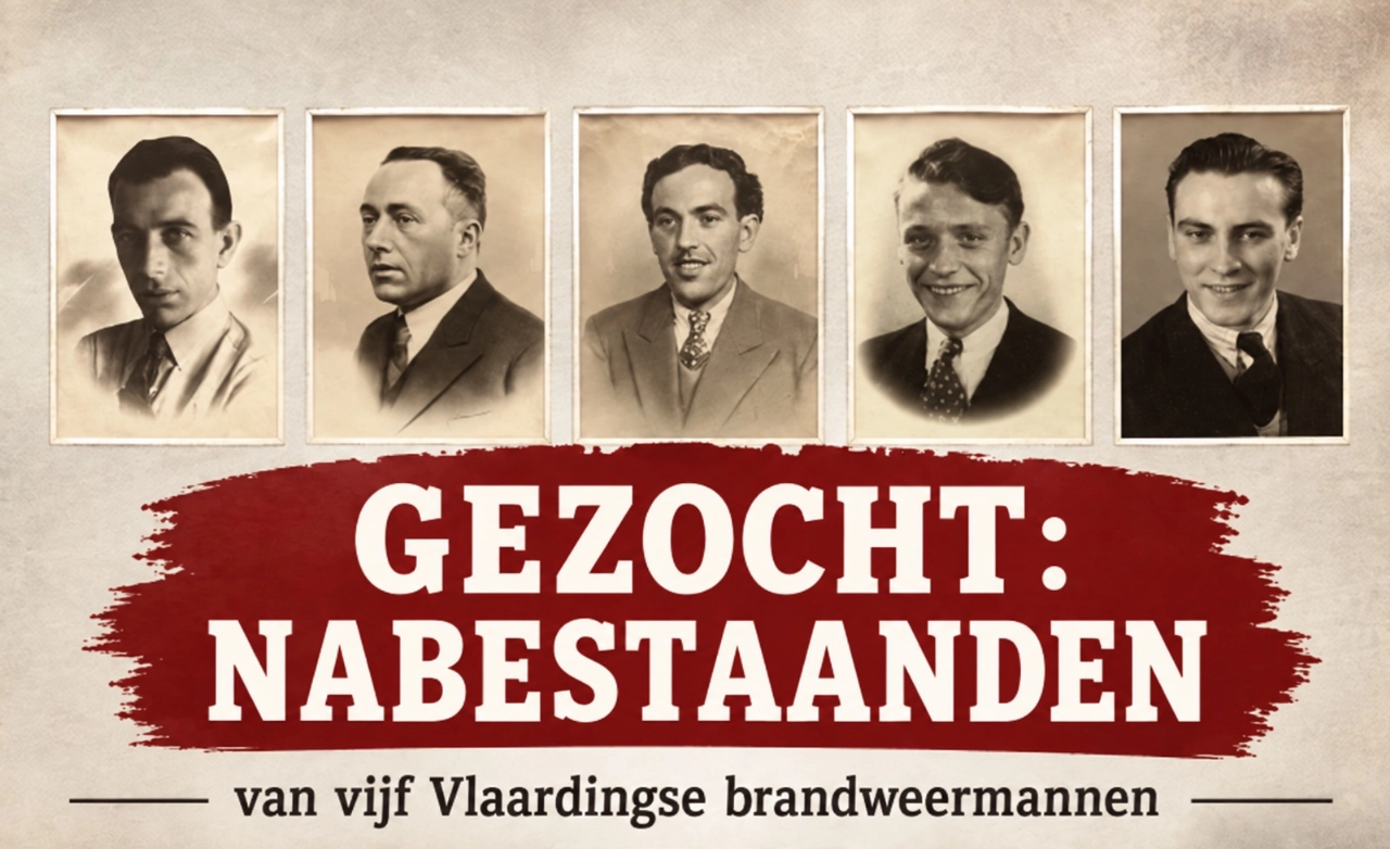 Brandweer Vlaardingen zoekt familie van vijf omgekomen brandweermannen