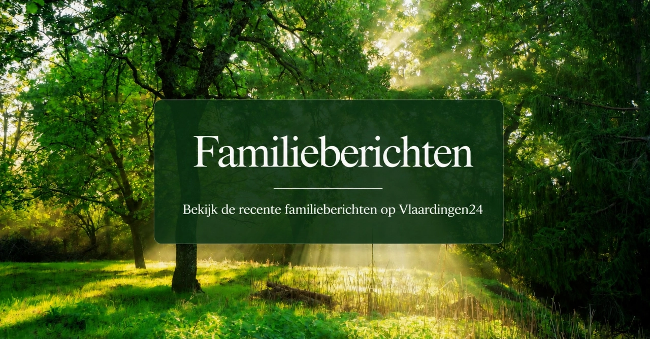 Vlaardingen24 plaatst gratis familieberichten!