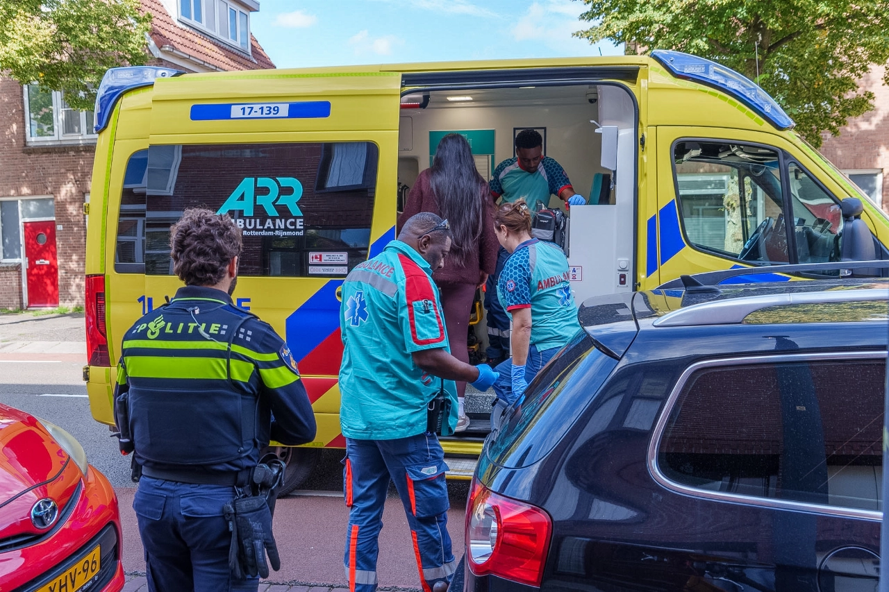 Kop-staartbotsing in de Vondelstraat