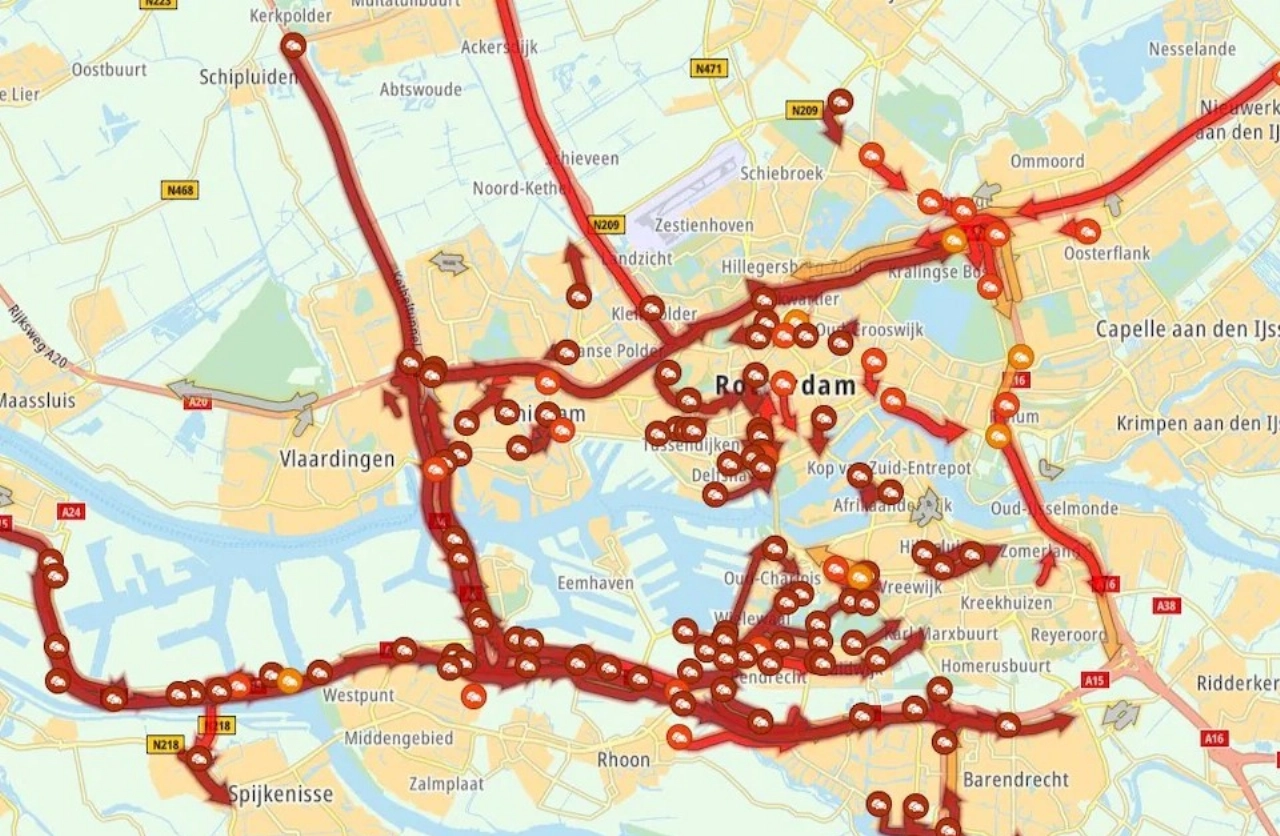 Totaal verkeersinfarct dreigt op Ring Rotterdam door jarenlange werkzaamheden