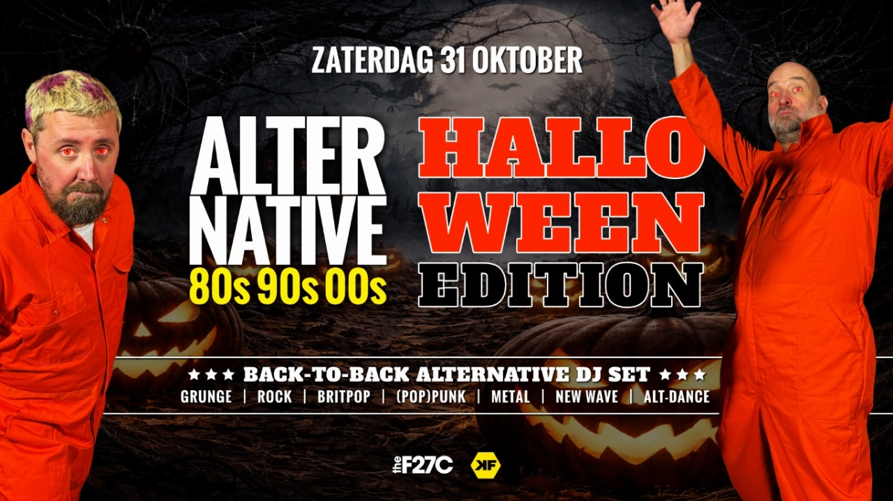 Halloween-editie Alternative 80’s, 90’s & 00’s in De Kroepoekfabriek