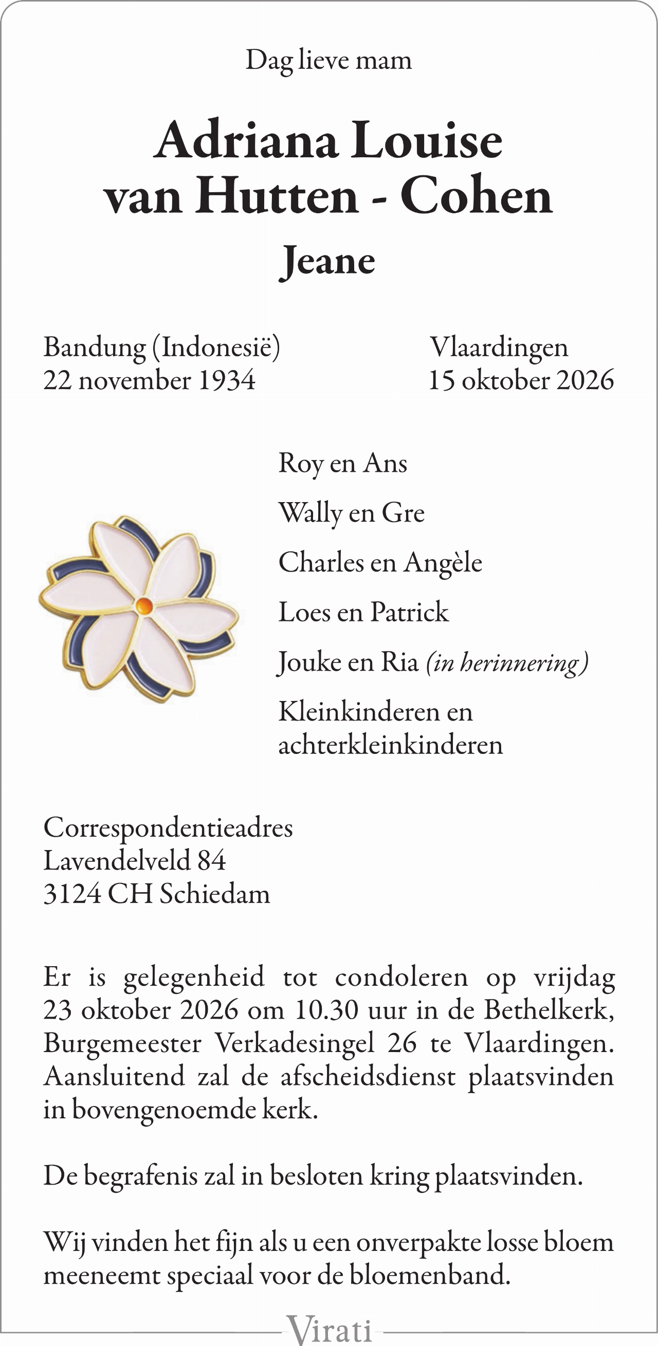 Rouwkaart 1