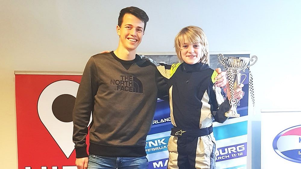Rocco de Heer gehuldigd als vice-kartkampioen