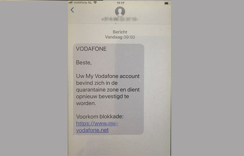 Pas op voor nep-berichten uit naam Vodafone