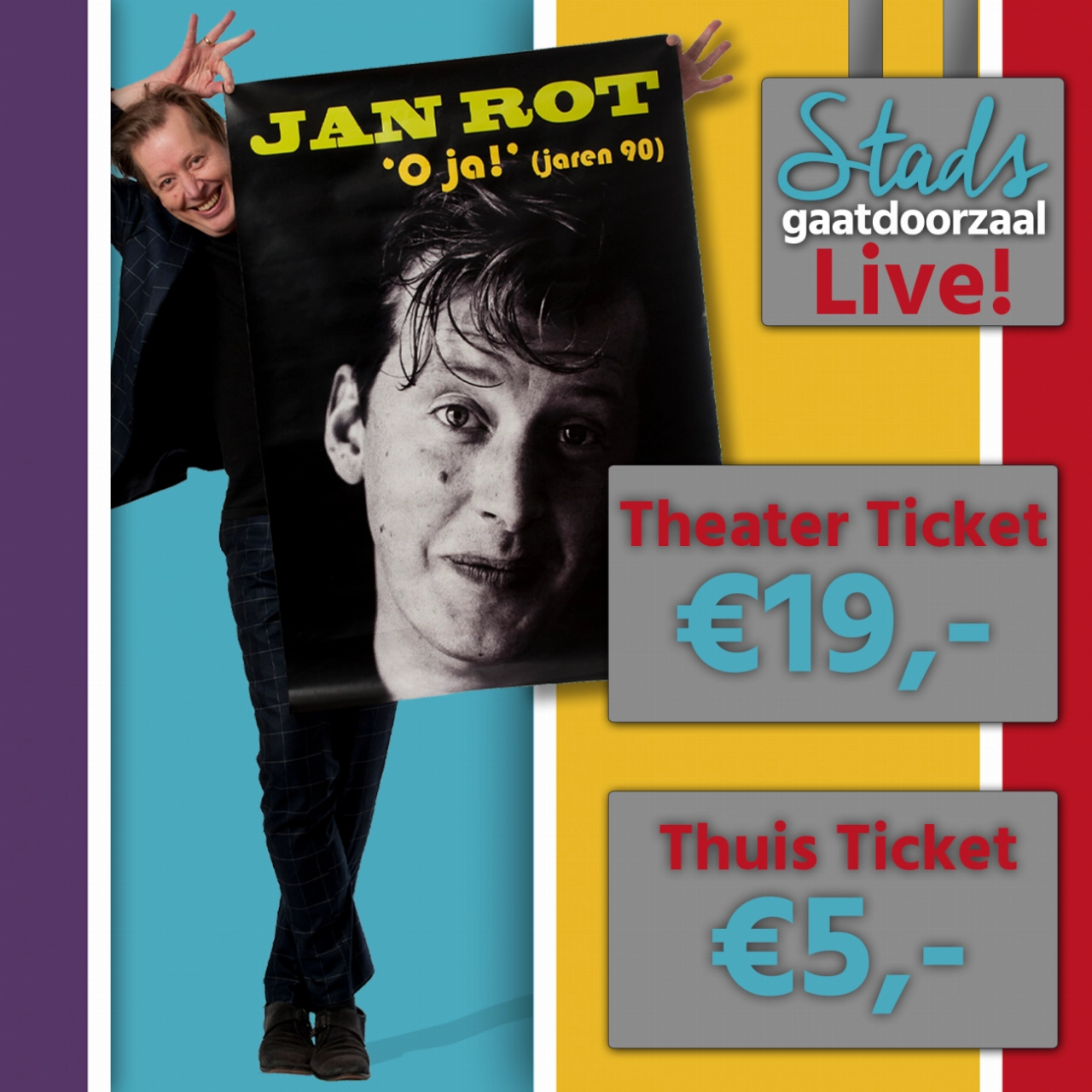 Jan Rot trapt eerste theatervoorstelling in juni af!