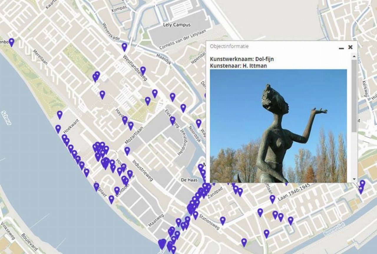 Digitale kaart voor kunst in Maassluis