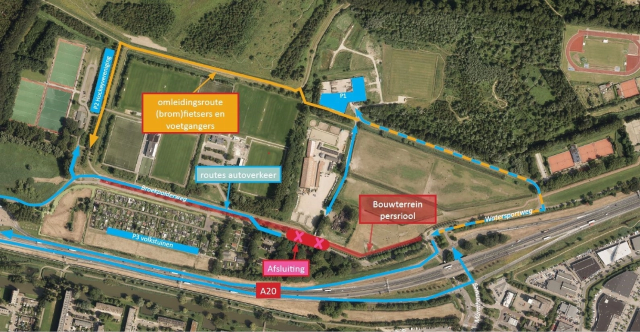 Broekpolderweg vijf dagen afgesloten voor verkeer