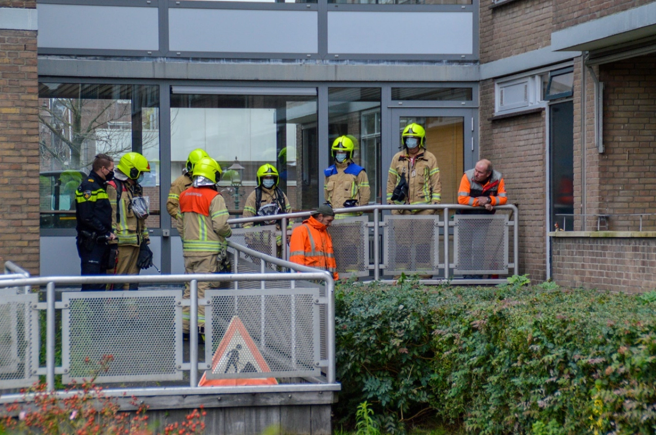 Lekkende gasleiding door werkzaamheden