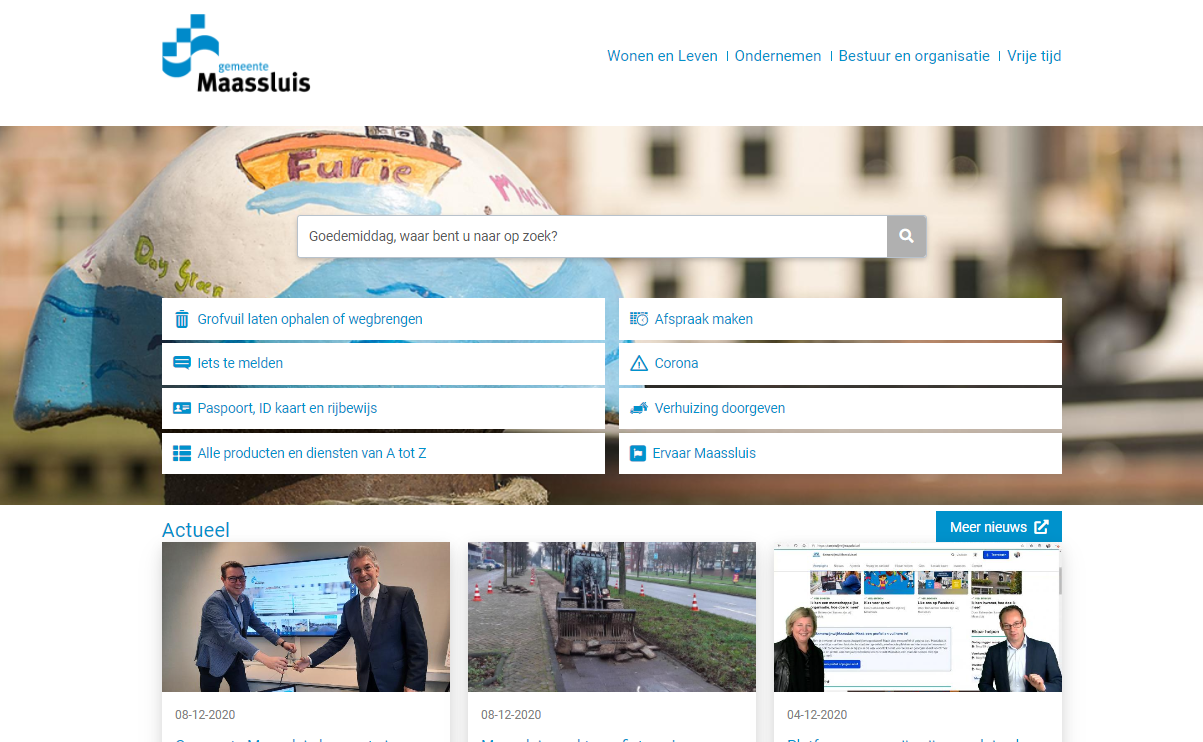 Gemeente Maassluis lanceert nieuwe website