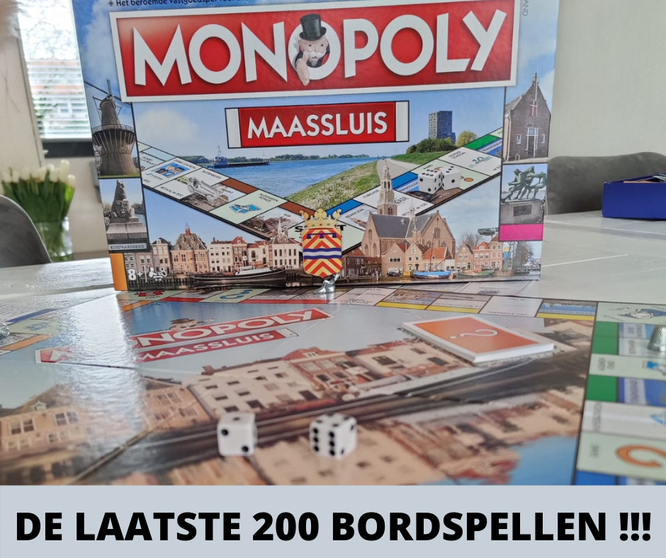 Nog 200 Monopoly Maassluis bordspellen te koop