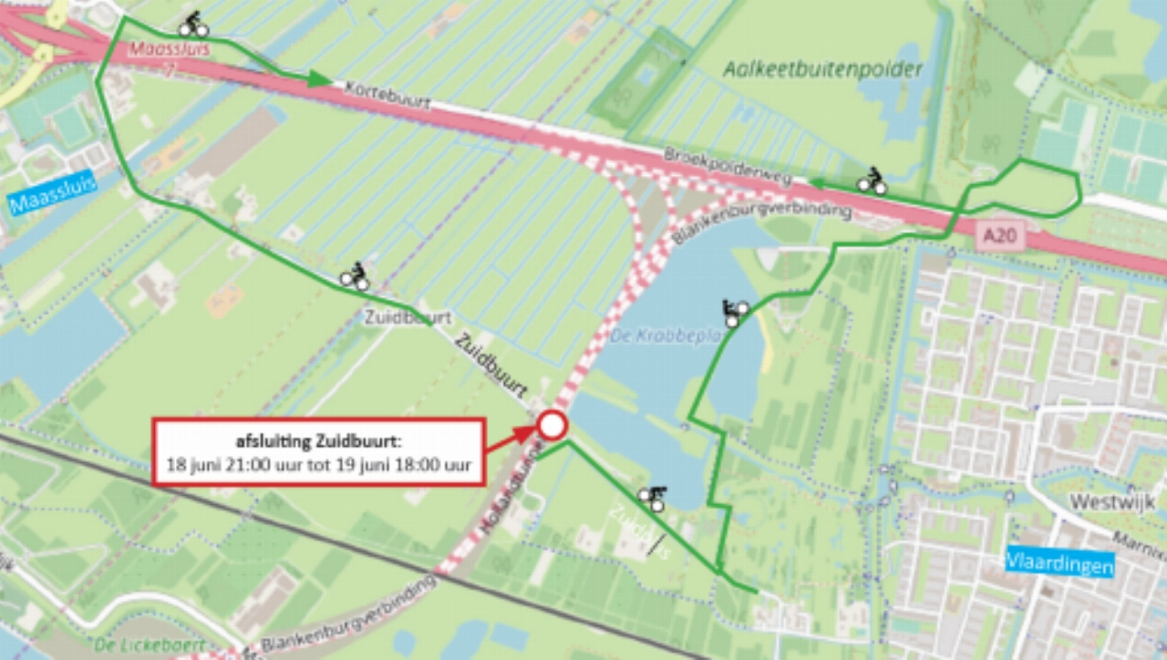 Zuidbuurt een dag afgesloten bij bouwterrein