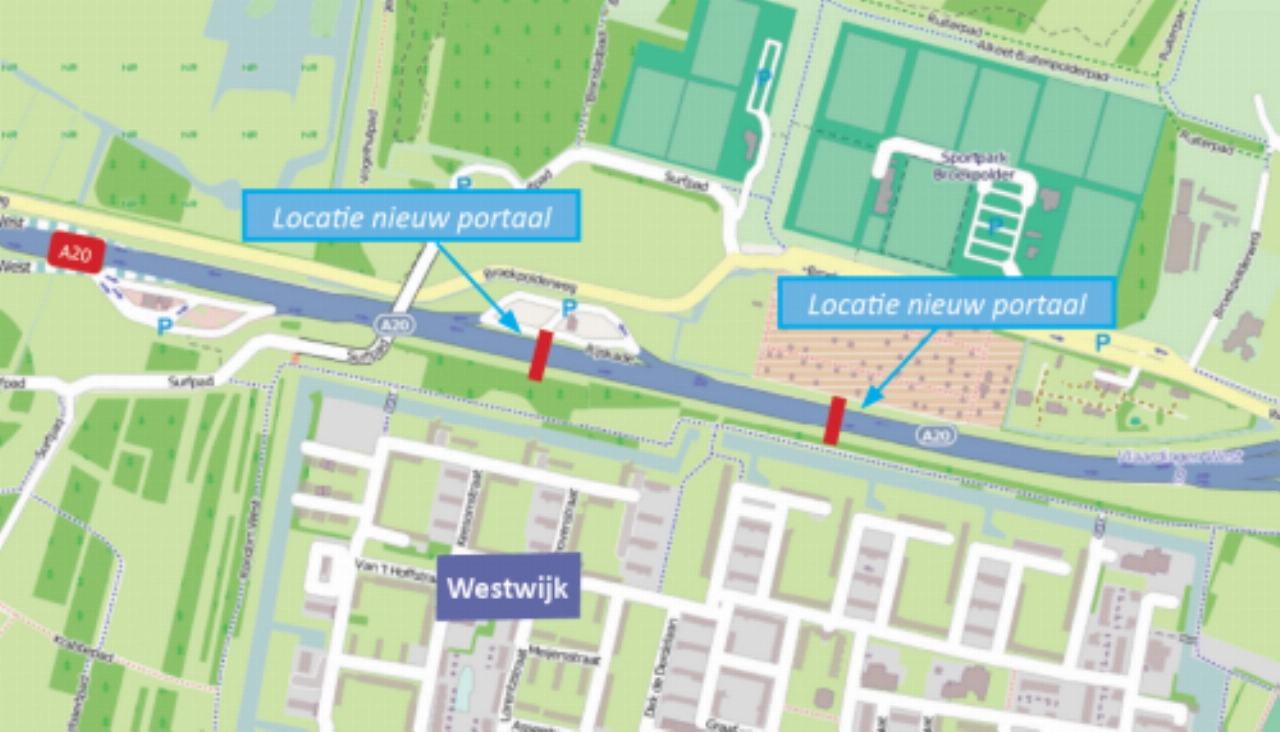 A20 dicht tussen Vlaardingen en Maassluis