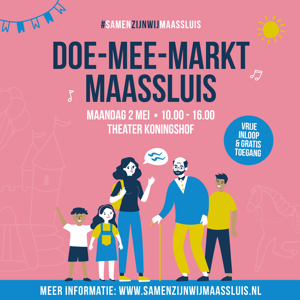 Doe-mee-markt in Theater Koningshof