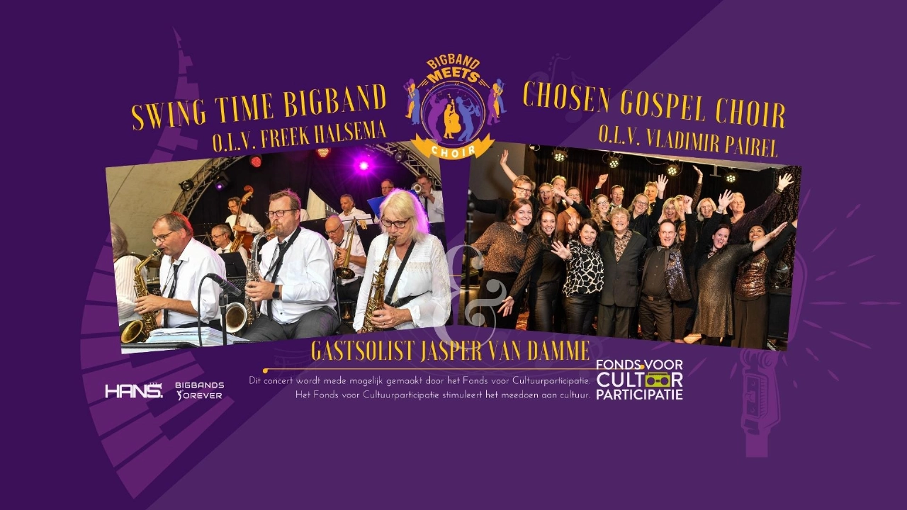 Bigband meets Choir: een swingende concertbeleving