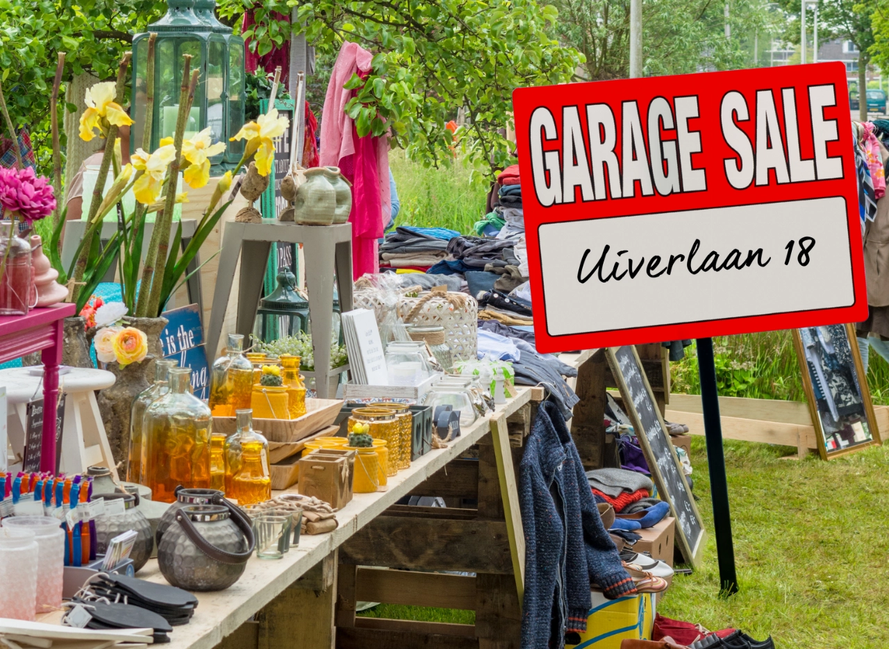 Garagesale bij Bibliotheek Maassluis