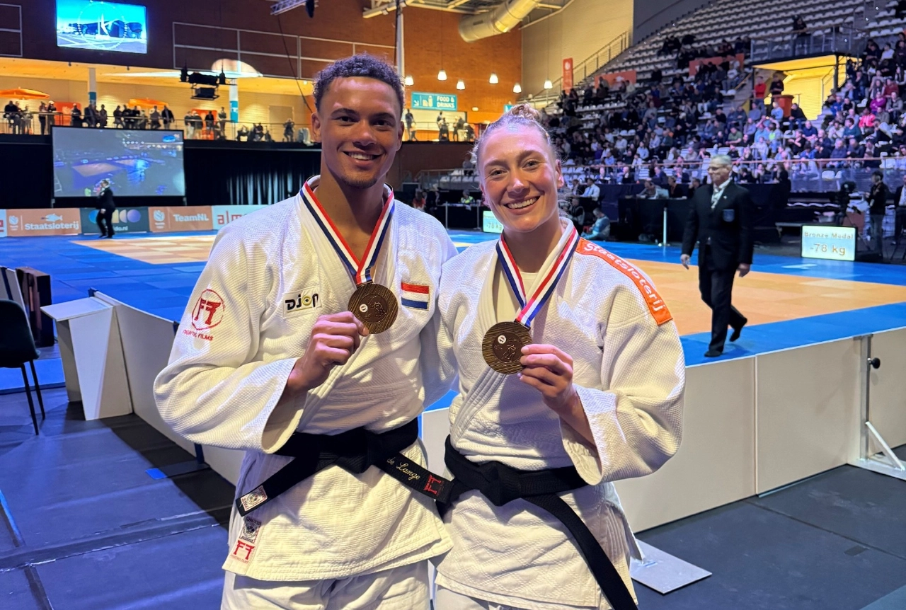 Margit de Voogd en Joshua de Lange Nederlands Kampioen Judo