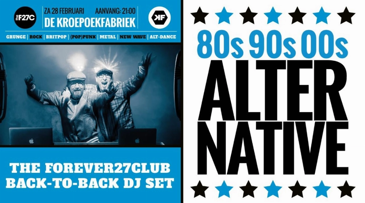 80’s, 90’s & 00’s Alternative keert terug in De Kroepoekfabriek