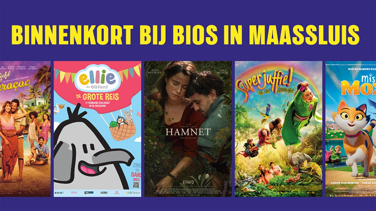 Het nieuwe filmprogramma van Bios in Maassluis: Vakantiebios & meer