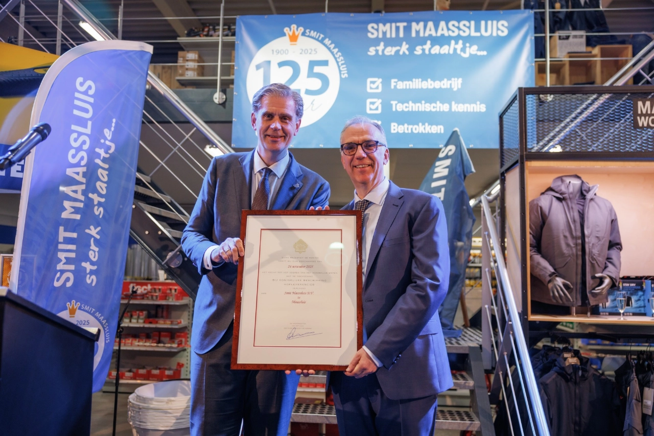 Smit Maassluis viert 125-jarig bestaan met predicaat Hofleverancier