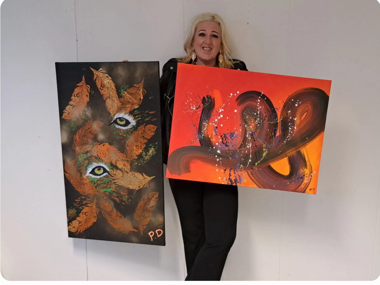 Patricia Damen vult het Douanehuisje met kleur en emoties