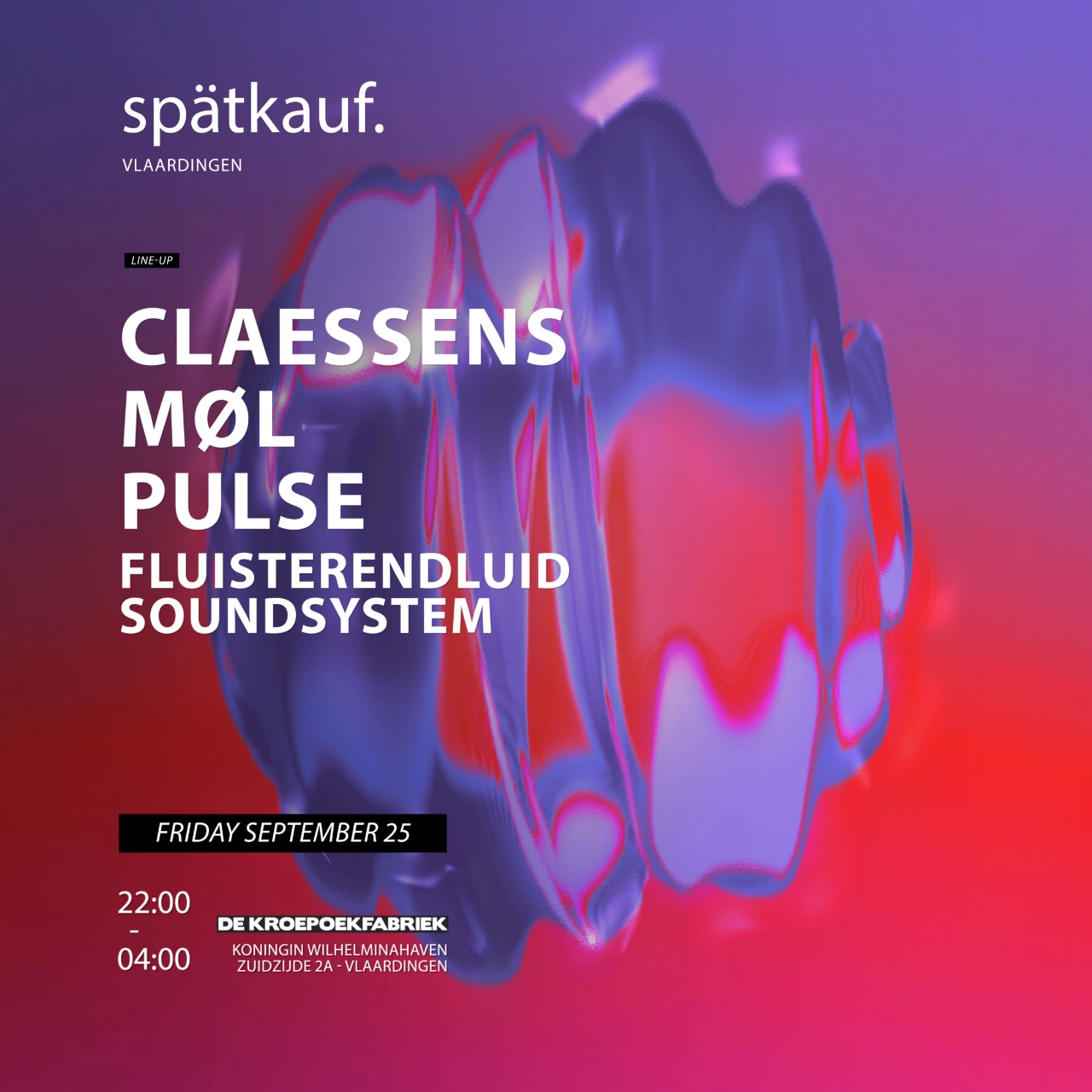 Techno-evenement ‘Spätkauf’ in De Kroepoekfabriek