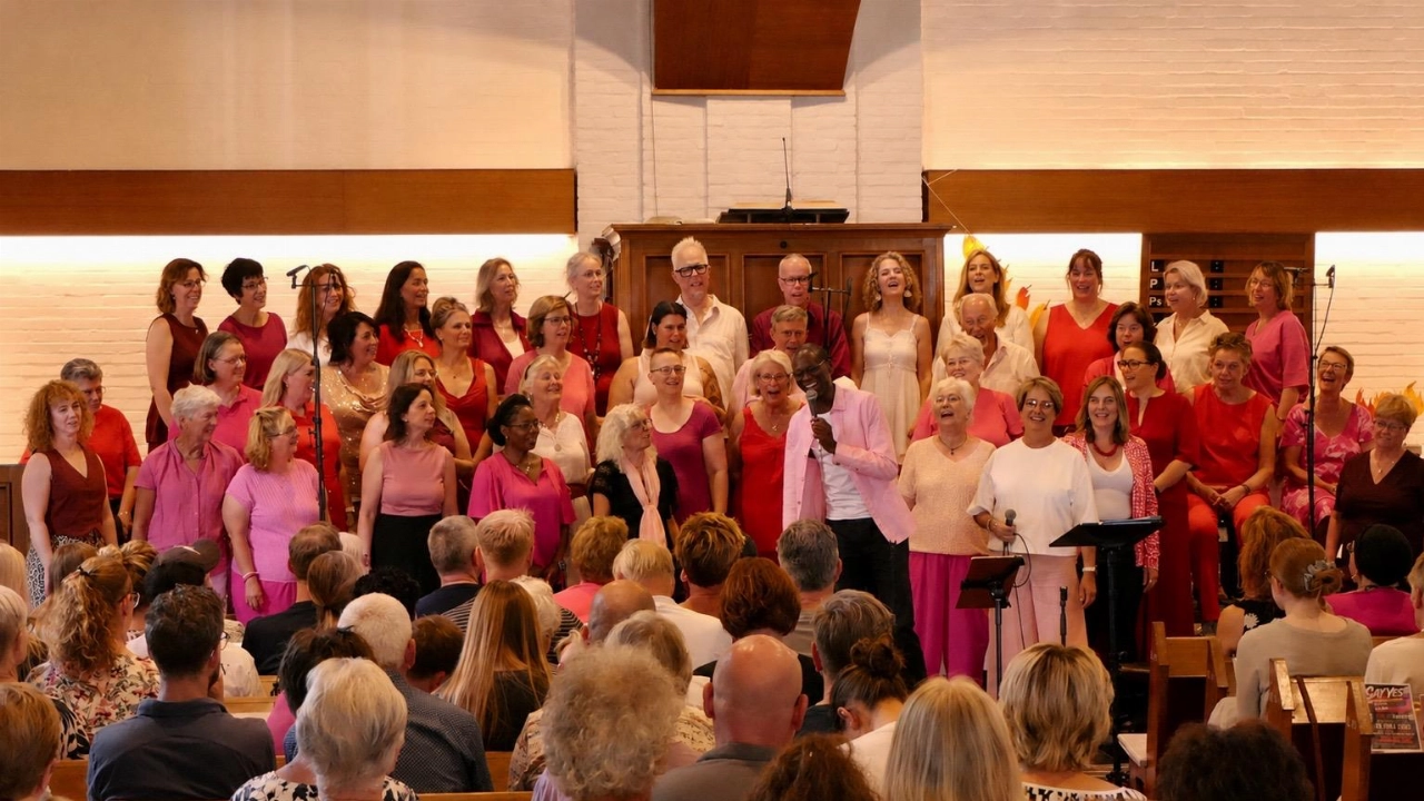 Gospelkoor houdt open repetitie
