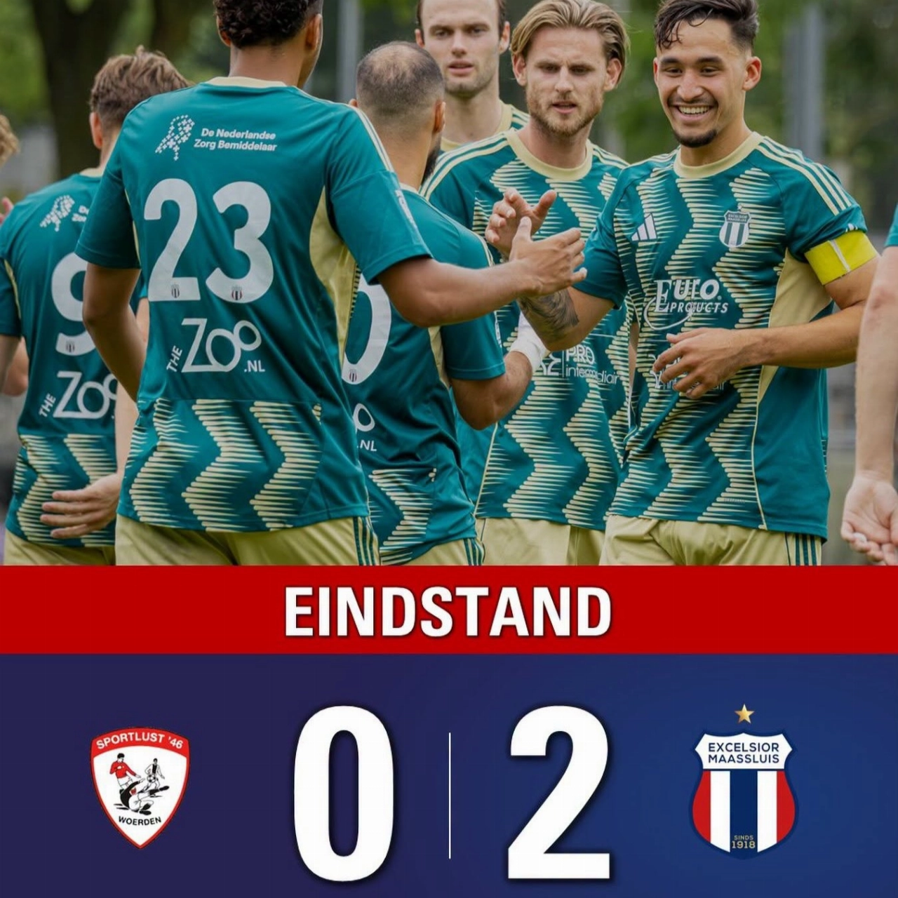 Excelsior Maassluis bereikt hoofdtoernooi KNVB-beker