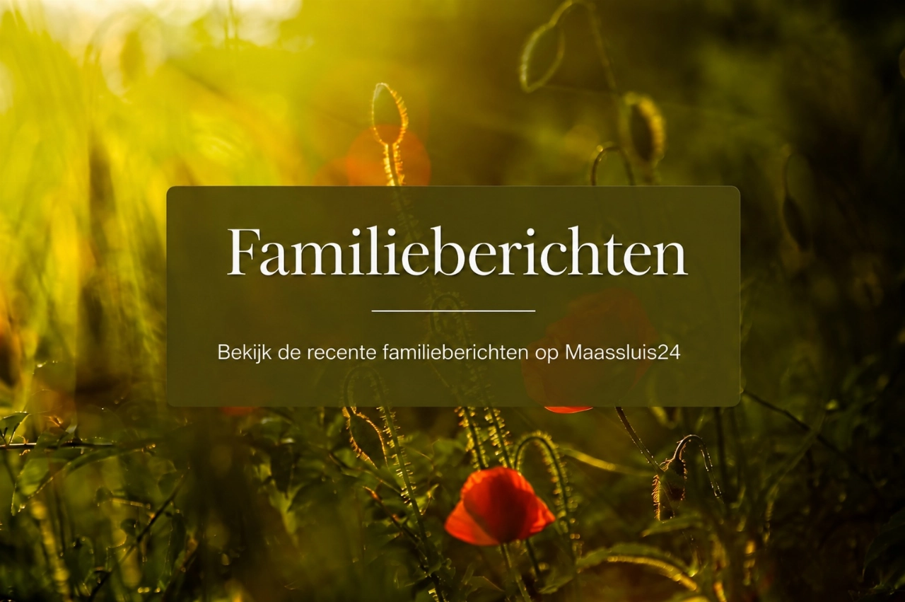 Maassluis24 plaatst gratis familieberichten!
