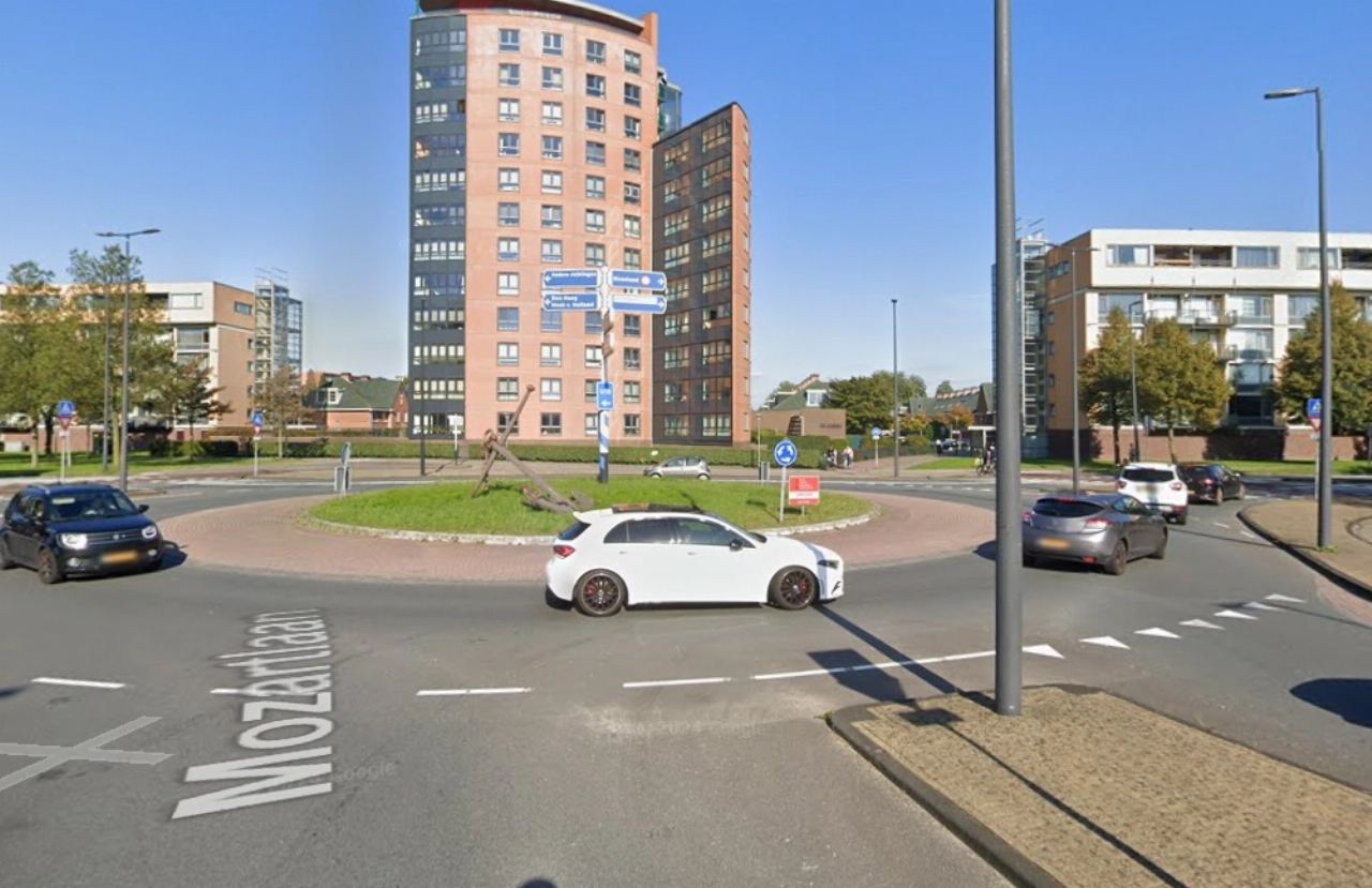 Rotonde Mozartlaan/Westlandseweg dicht tijdens herfstvakantie
