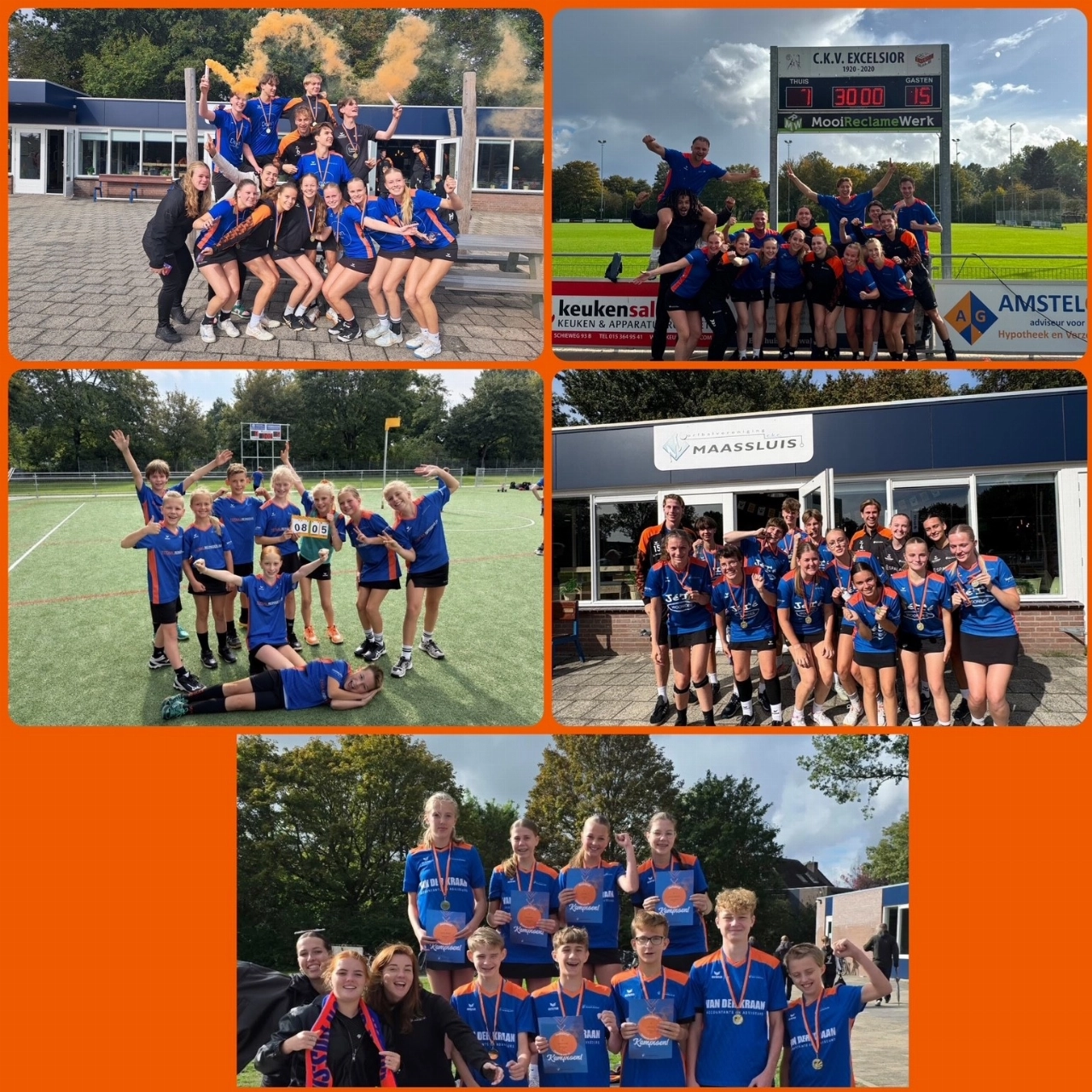 Zeven keer feest bij CKC Maassluis na succesvolle veldcompetitie