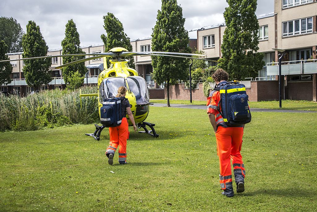Traumahelikopter in Nieuwland