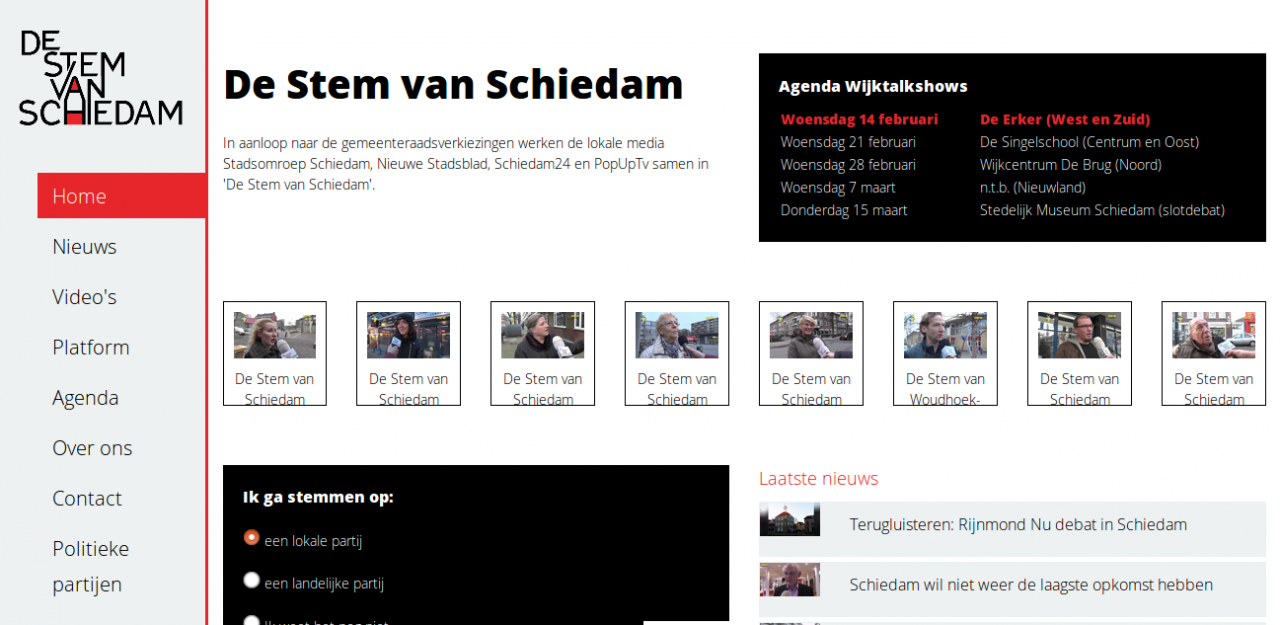 Lokale media lanceren 'De Stem van Schiedam'