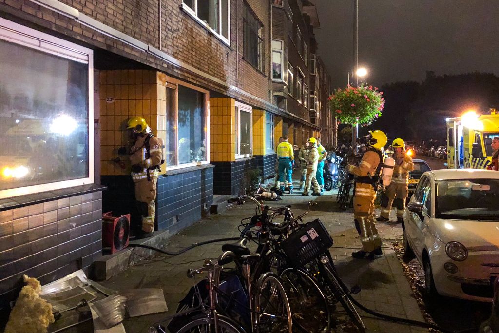 Brand in woning Lange Nieuwstraat