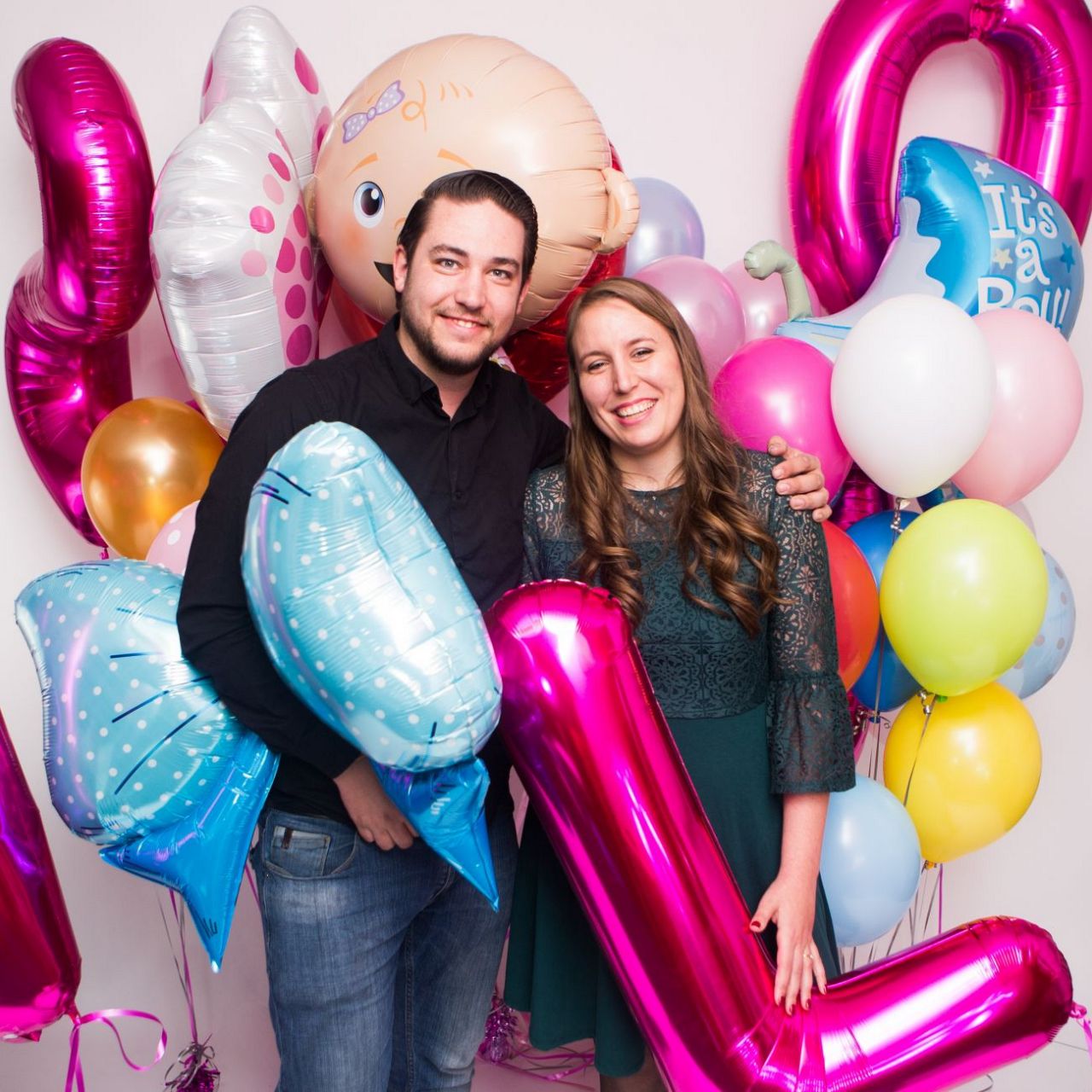 Ballonnen met zorg voor milieu in nieuwe winkel