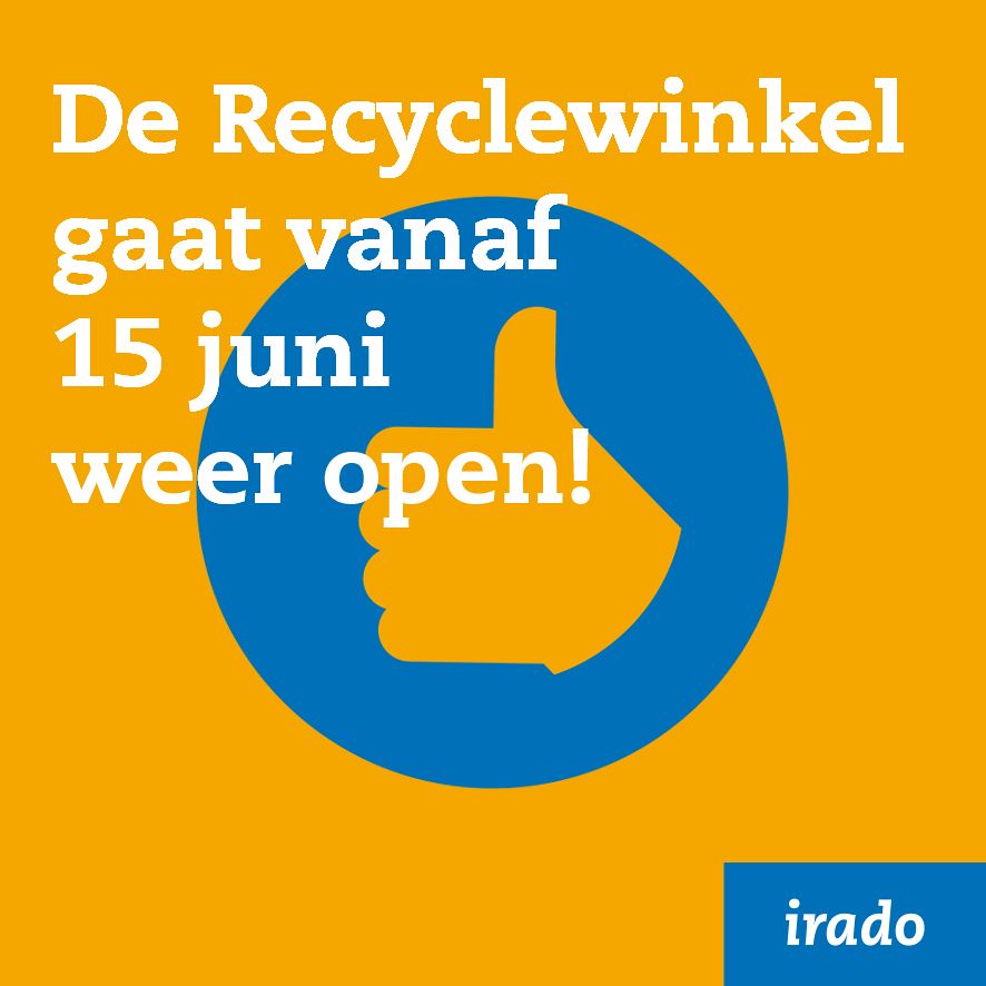 Recyclewinkel weer beperkt open