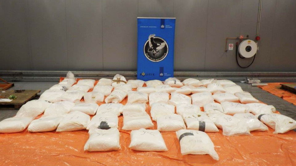 Douane onderschept 1329 kilo cocaïne tussen koffiebonen