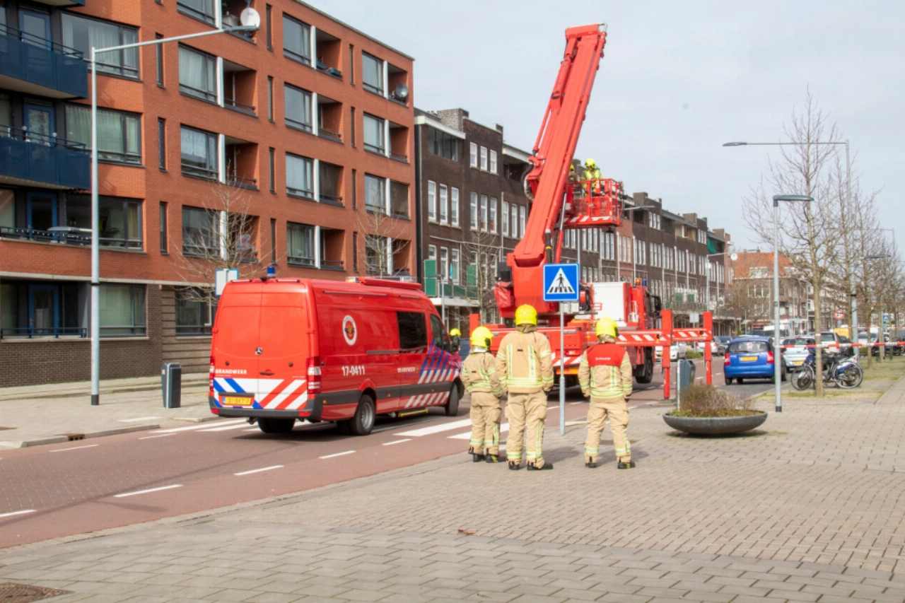 Storm Evert raast over Schiedam