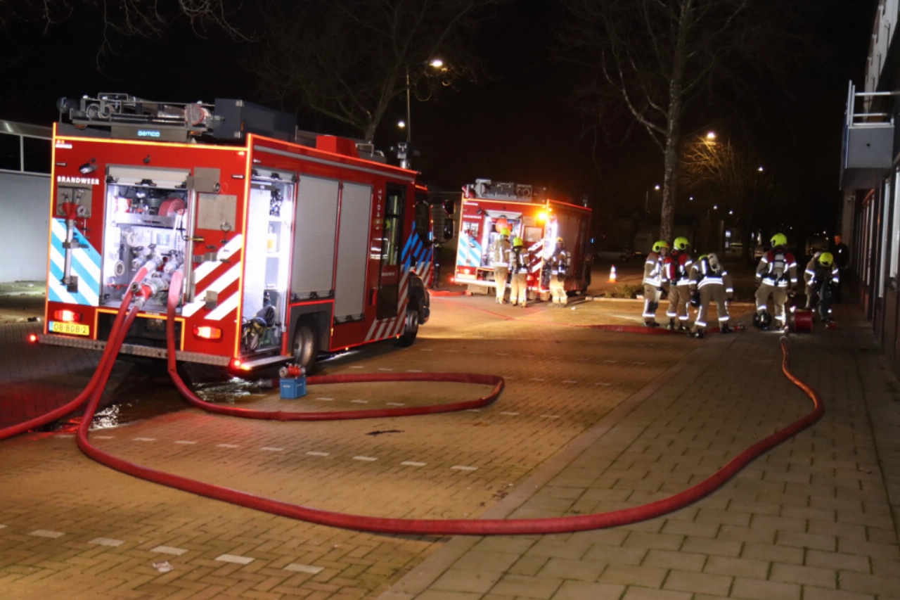 Grote brand in loods