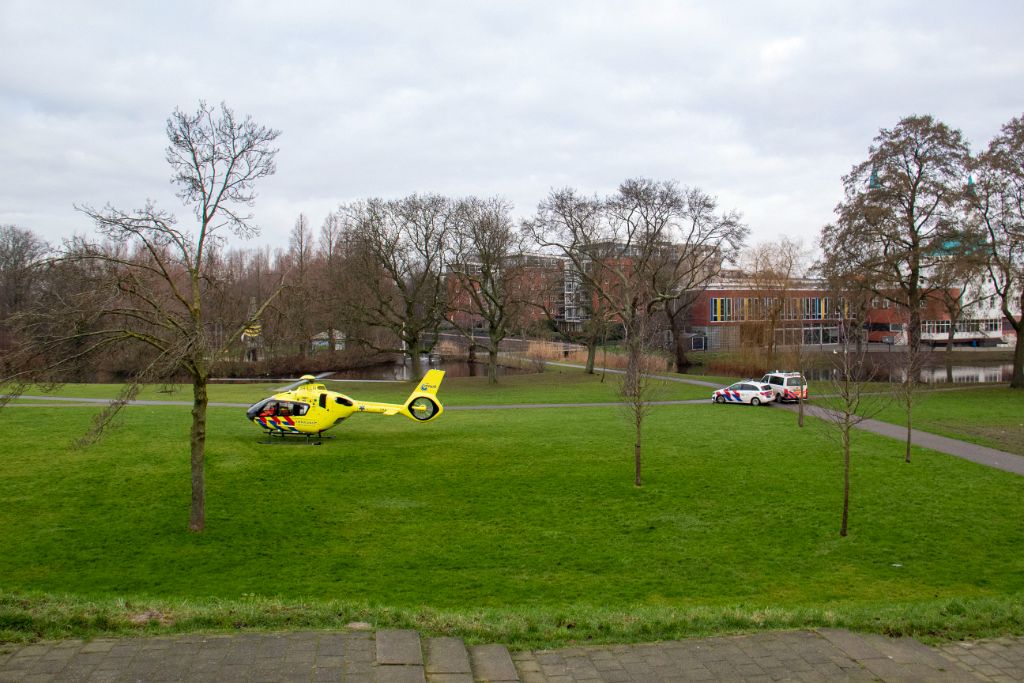 Traumahelikopter voor medisch incident