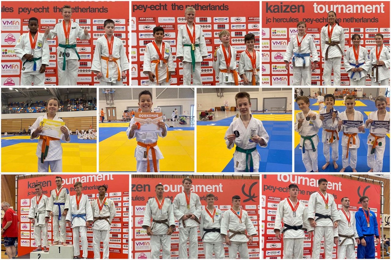 Zes SI-judoka's op podium in Kaizen-toernooi