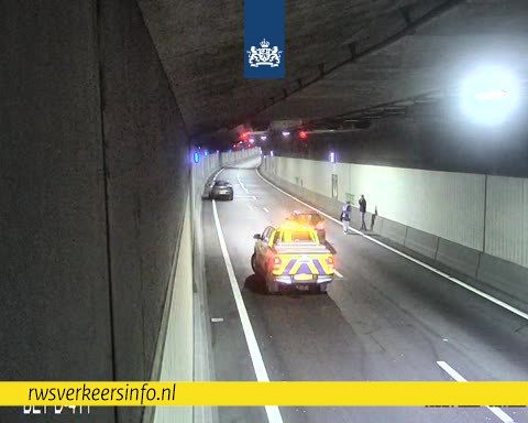 Tunnelbuis afgesloten na ongeval