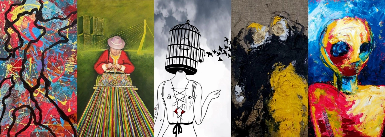 Opening kunstexpositie in de Korenbeurs: Vrije Vogels