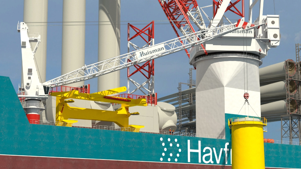 Huisman bouwt twee extra kranen voor Havfram
