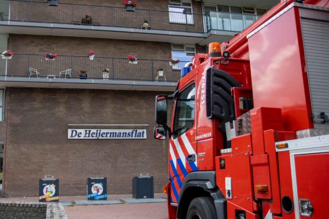 Balkonbrand op twintigste etage