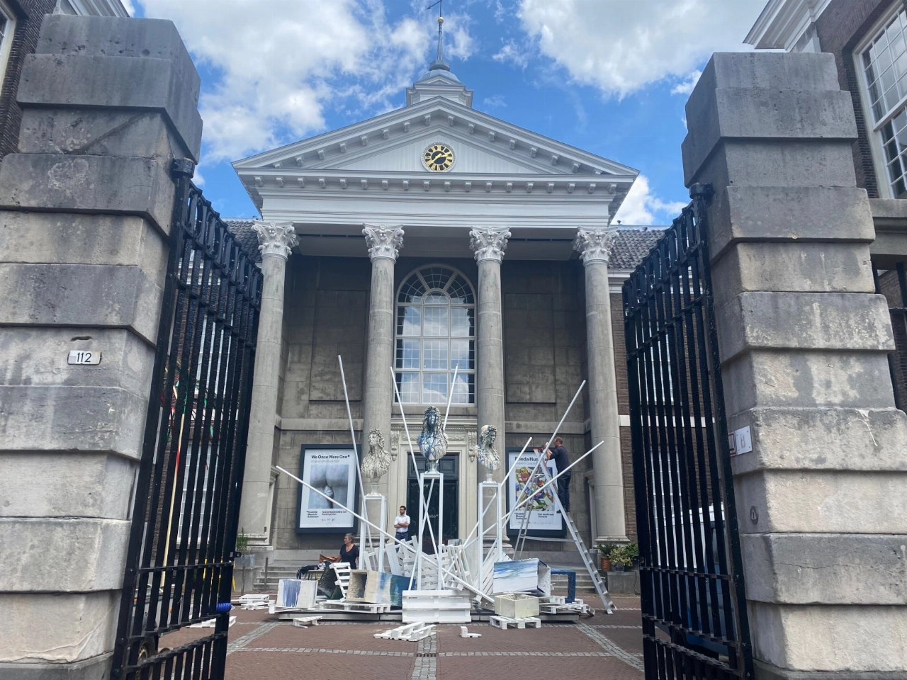 Werk in uitvoering op museumplein