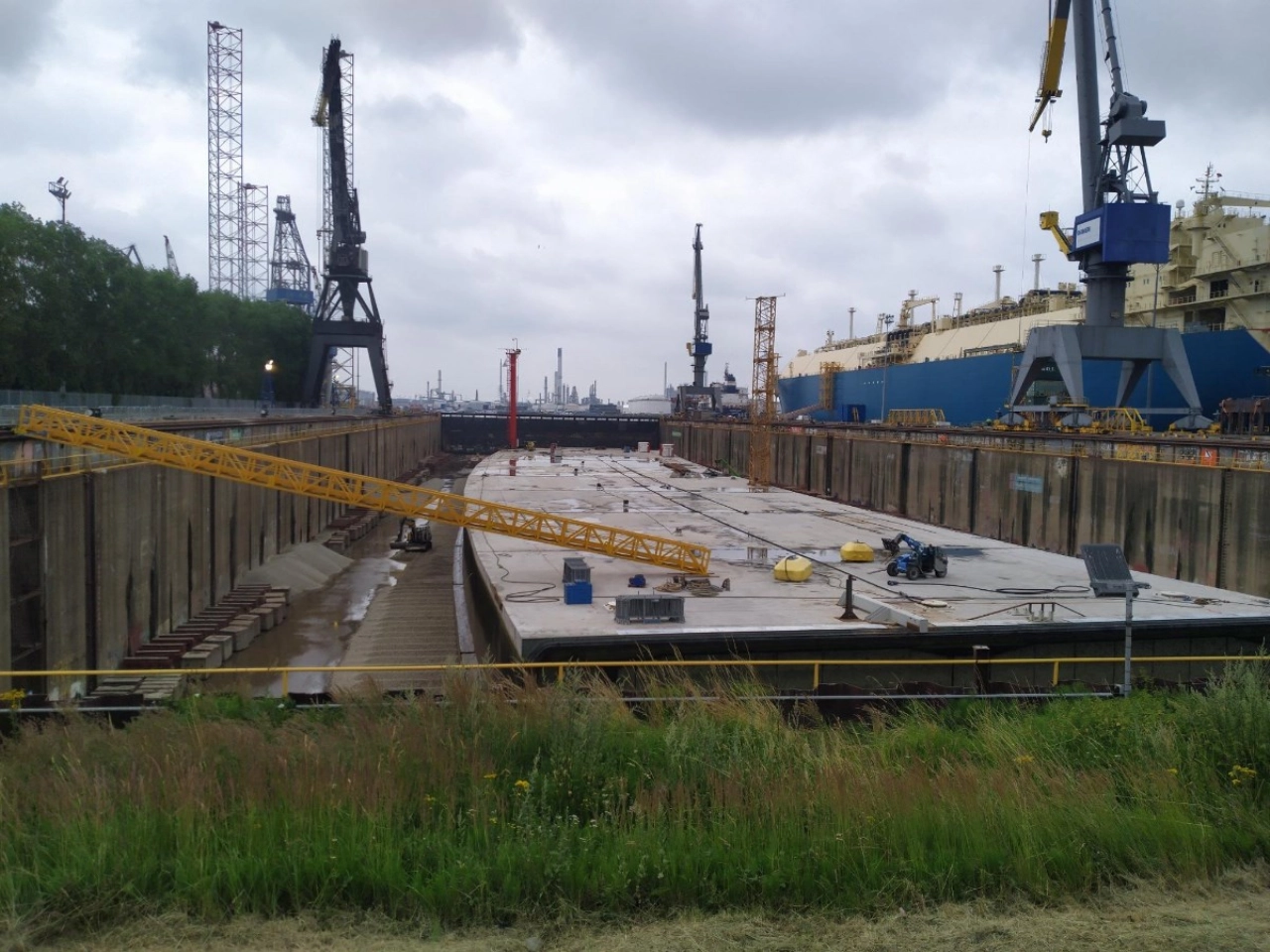 Tunneldeel dokt voor inspectie en reparatie