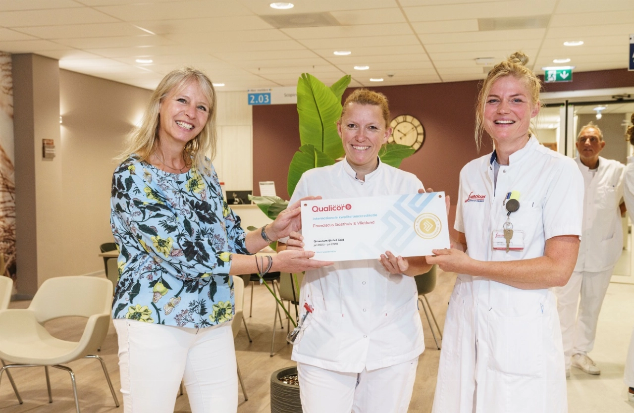 Franciscus trots op internationaal kwaliteitskeurmerk