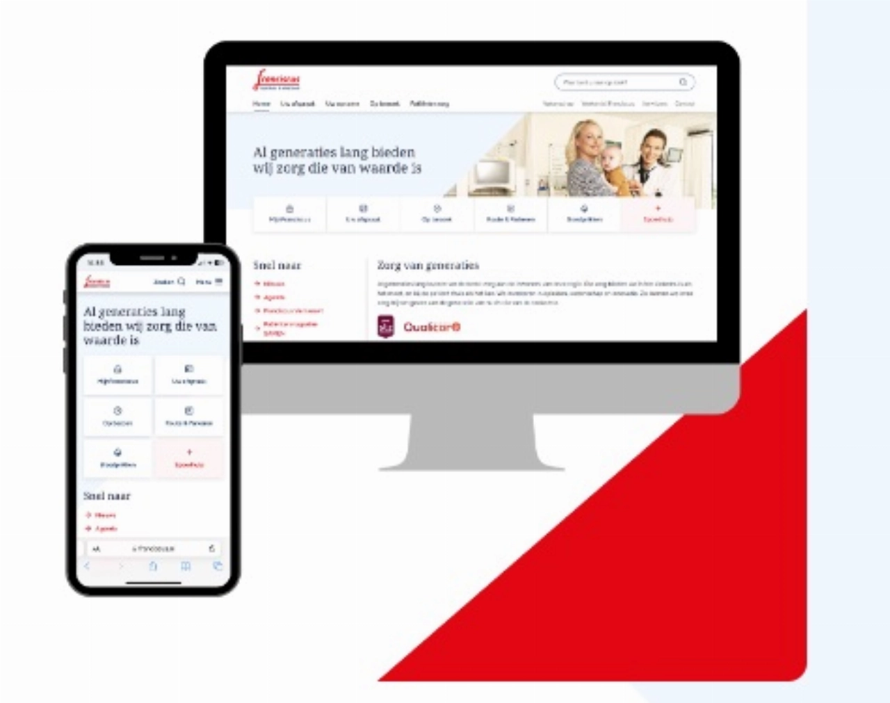 Nieuwe website voor Franciscus Gasthuis & Vlietland