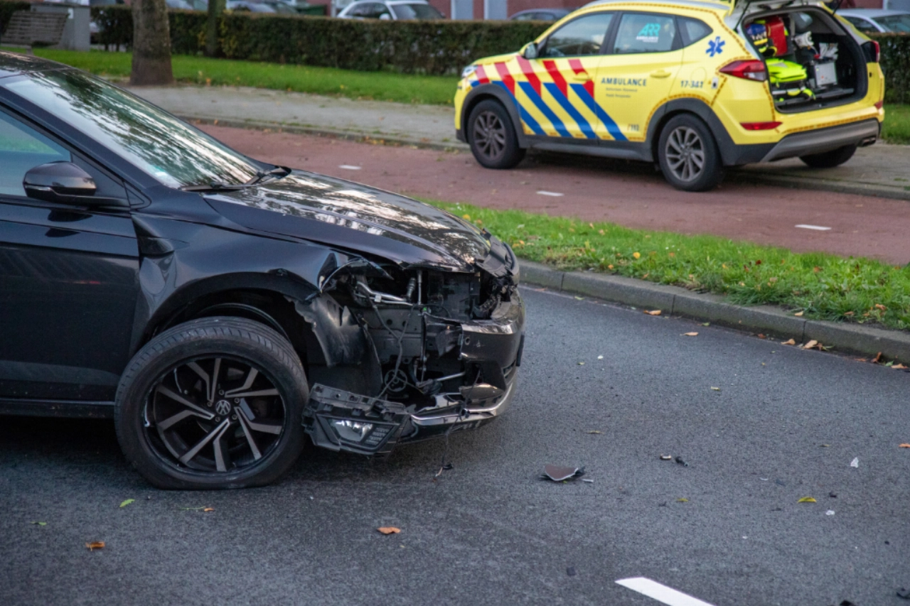 Grote drukte door botsing oostkant van Schiedam